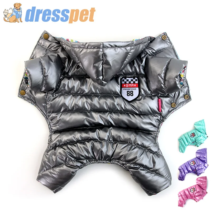 Winter Dog Clothes For Small Dogs Pet Warm Down jacket XS/XXL Waterproof Fabric Coat Overalls For Chihuahua French bulldog Coats