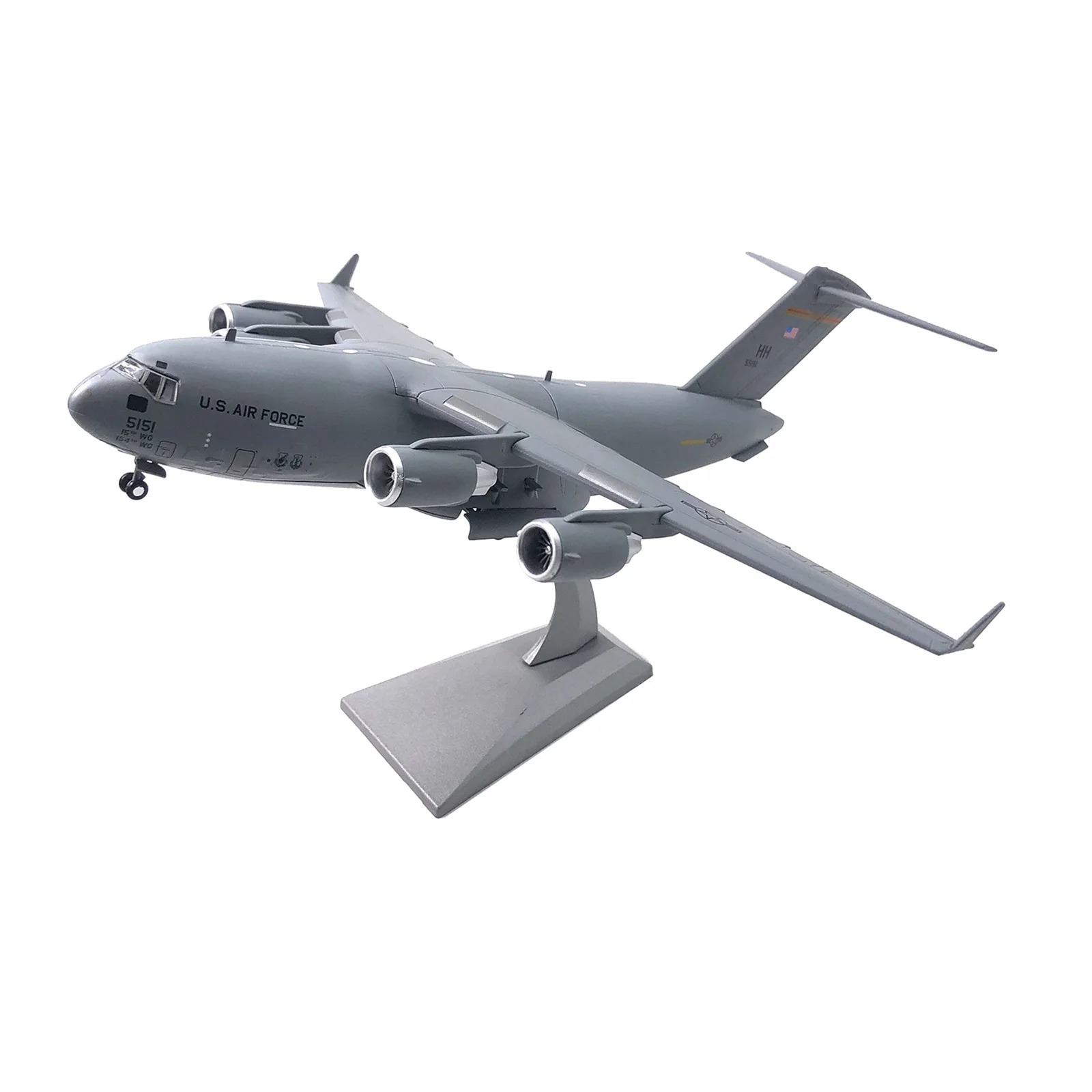 Collectibles Metal 3D Metal Model C-17 Airfreighter Transport Airplanes with Display Stand 1/200 Scale Military Models