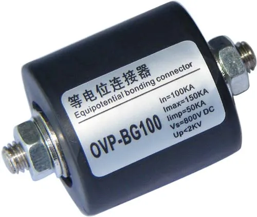 

Ovp-bg100 equipotential connector / equipotential ground level spark gap protector ground potential equalizer