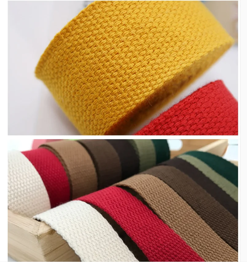 3 Meters 32mm Canvas Ribbon Belt Bag Cotton Webbing Polyester/Cotton Webbing Knapsack Strapping Sewing Bag Belt Accessories