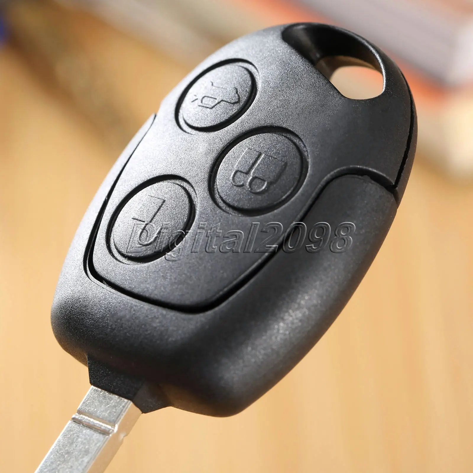 Yetaha Remote Key Case Shell 3 Buttons Replacement for FORD C-Max Fiesta Focus Galaxy Mondeo S-Max Connect Uncut Blade Car Key