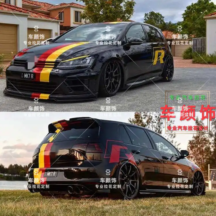 FOR Golf 7 GOLF 6 GTI POLO exterior decoration body sticker rally design sticker decal