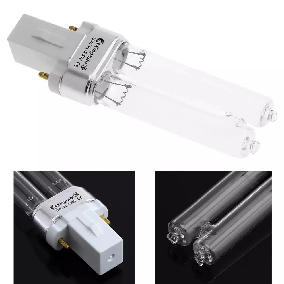 Tubo de bombilla esterilizadora UV, lámpara de esterilización ultravioleta para acuario, pecera, estanque, G23/2G7, 7W, 47V