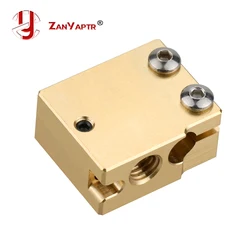 Volcano Heater Brass Block for E3D Volcano Hotend Thermistor Sensor PT100 3D Printer 24x20x12mm