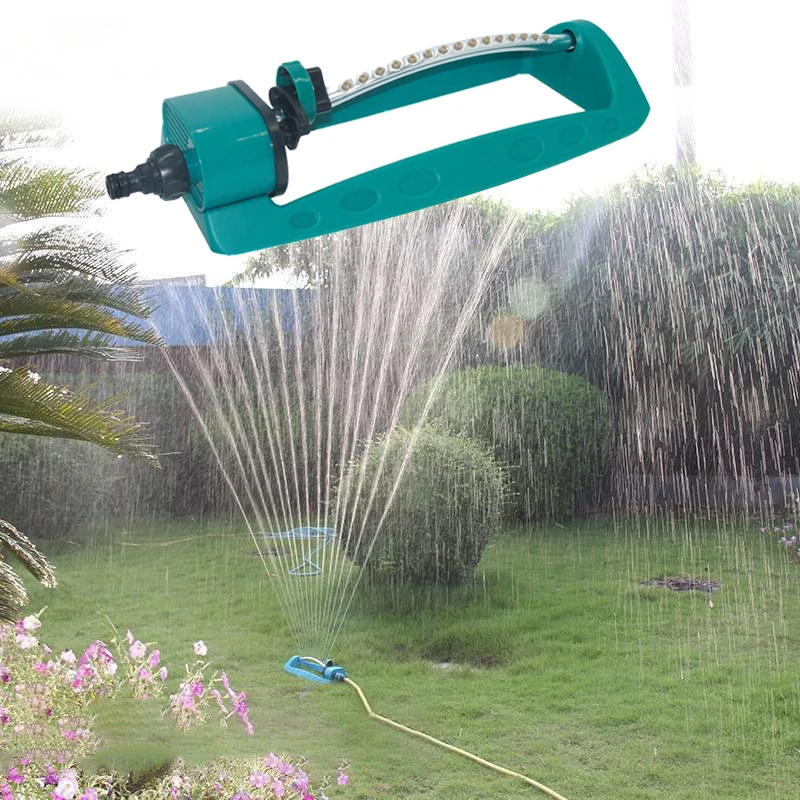 

Automatic Garden Sprinklers 15 Hole Swing Plastic Stainless steel Tube Garden Lawn Sprinkler 2 Side Coverage Forestry Irrigation