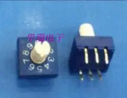BCD Code 8421 0-9/10 bit rotary code Dip switch 3:3 pin handle 7 mm