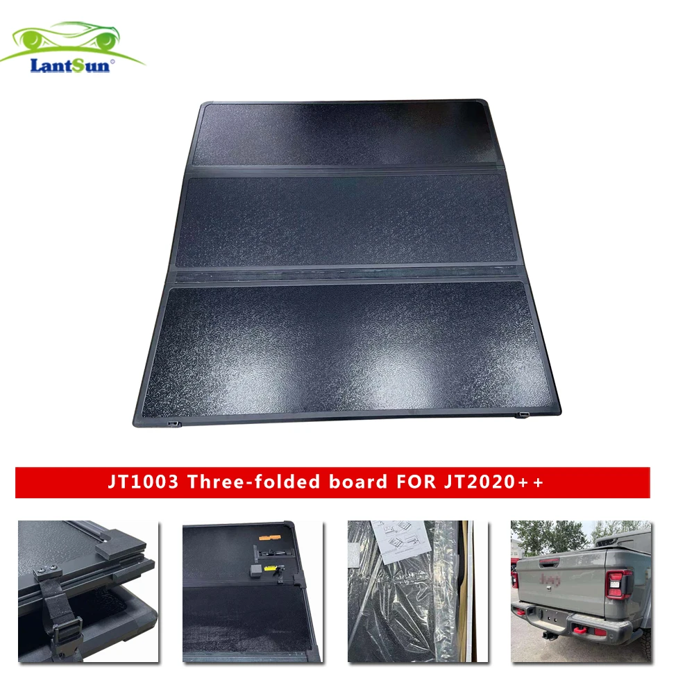 Aluminum Alloy Hard Tonneau Cover Three Fold Cover Plate For Jeep JT Gladiator 2020+ JT1003