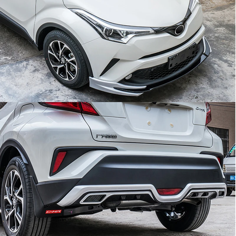 Samochodowa farba ABS Przedni tylny zderzak Dyfuzor Osłona przeciwpoślizgowa Osłona zderzaka Listwy do Toyoty CHR C-HR 2018 2019