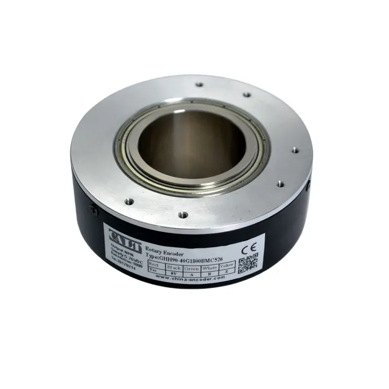 GHH90 90mm Outer Diameter PNP Output 30mm Hole Hollow Shaft Encoder Elevator Encoder 500,1000,1024,2000,2048, 2500, 5000ppr