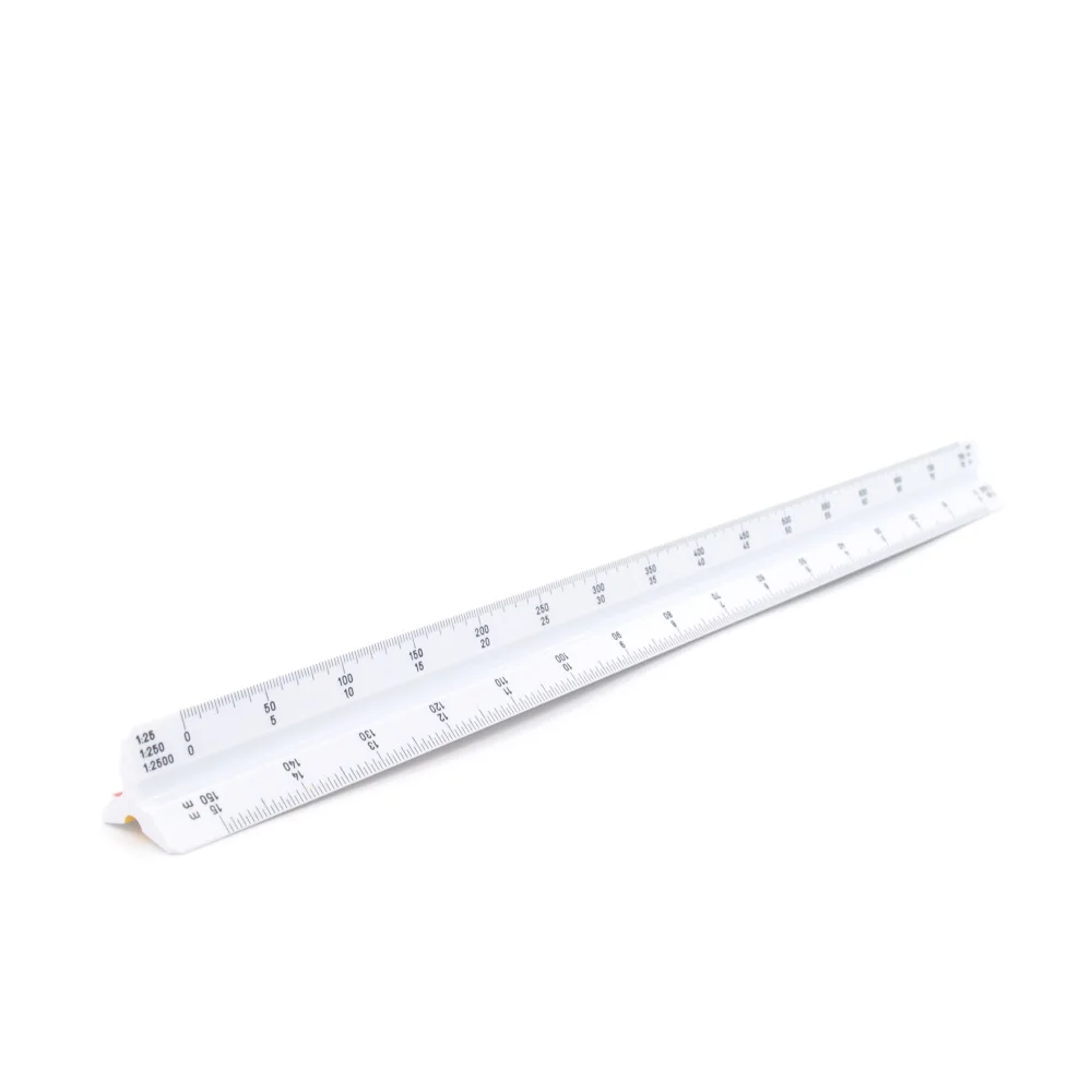 30cm Scale Ruler Architectural Drawing Design Scale Triangular Ruler Variety Scale  6 Sizes
