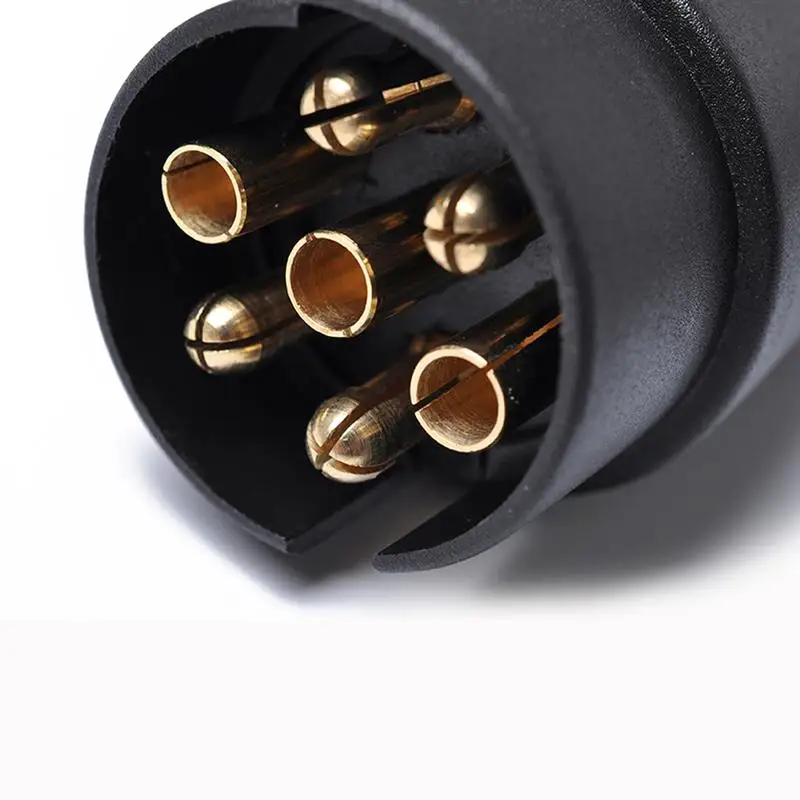 12V 7 Pin Kunststoff Europäischen Anhänger Stecker Tow Bar Elektrik Stecker Anhänger Adapter Für Indikatoren Seite Lichter Bremsleuchten