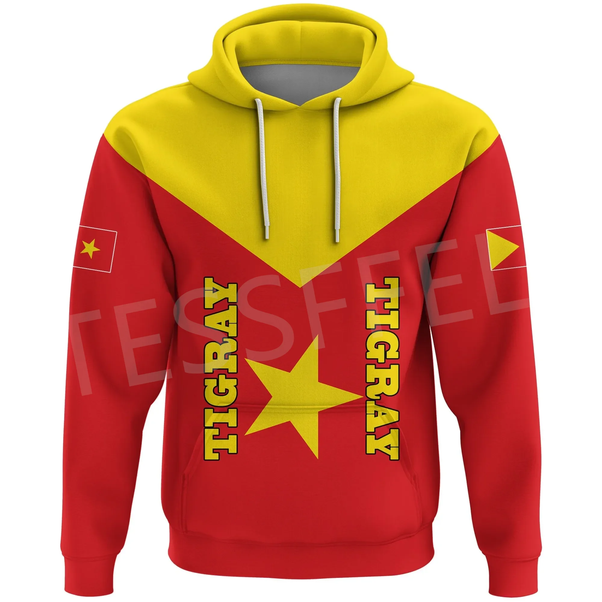 

Tessffel NewFashion Africa Country Ethiopia Tigray Flag Retro Harajuku Tracksuit 3DPrint Men/Women Streetwear Casual Hoodies A11