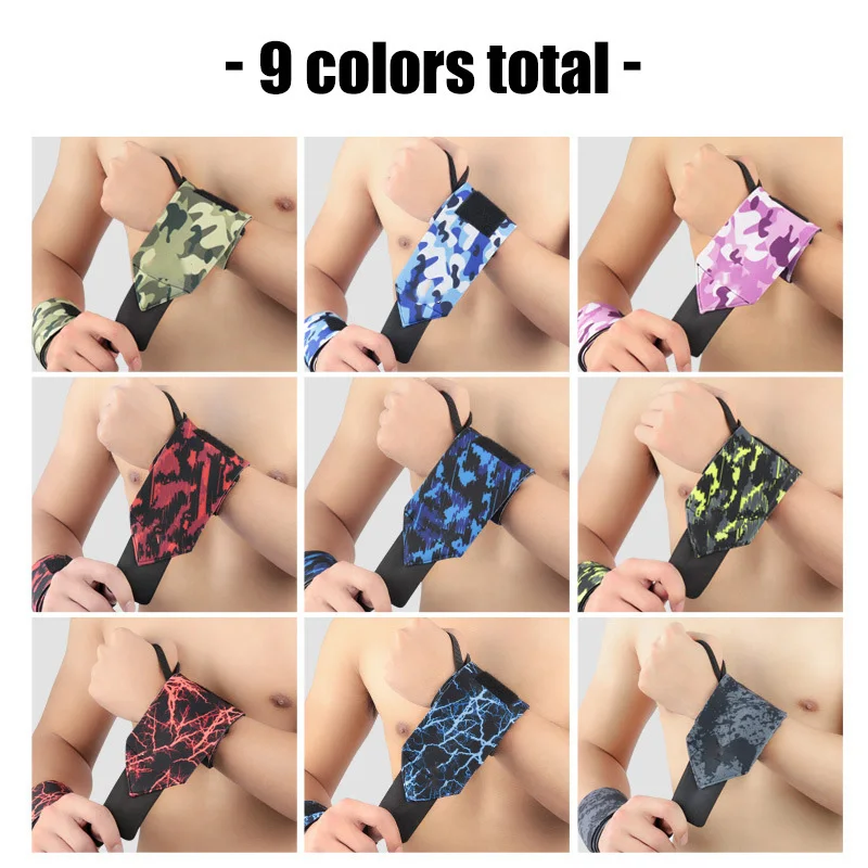 Men Women Camouflage Gym Wrist Band Sports Crossfit Neoprene Wristbands Weightlifting Wrist Support Protection Custom Logo