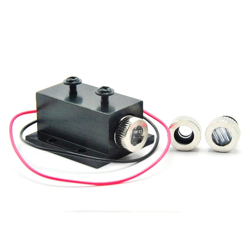 850nm 5mw  Infrared IR Laser Diode Dot/Line/Cross Module DC3.2V Focusable Unit w 12mm Silver Heatsink