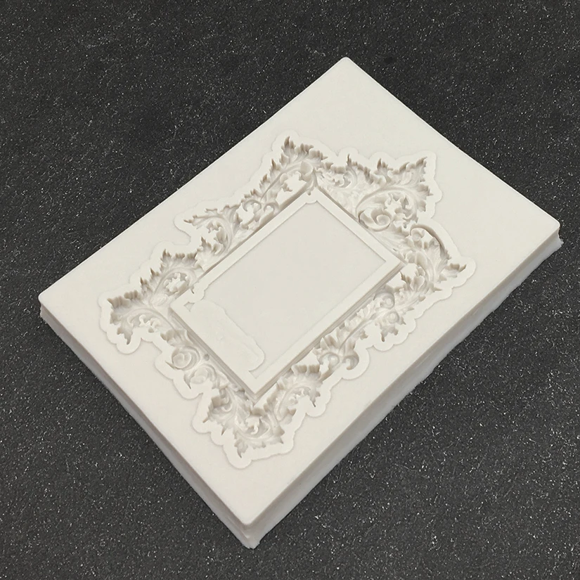 Photo Frame Silicone Mold Sugarcraft Cupcake Baking Mold Fondant Cake Decorating Tools