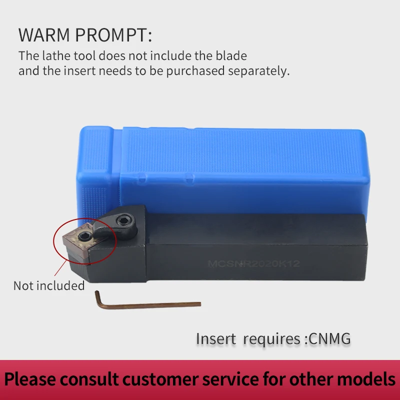 1pc MCSNR2020K12 MCSNR2525M12 외부 선삭 공구 홀더 CNMG 카바이드 인서트 MCSNR 선반 절삭 공구 세트