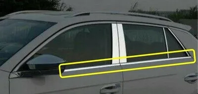 Volkswagen T-Roc Chrome Windows Frame Trim Strips 4pcs S.STEEL