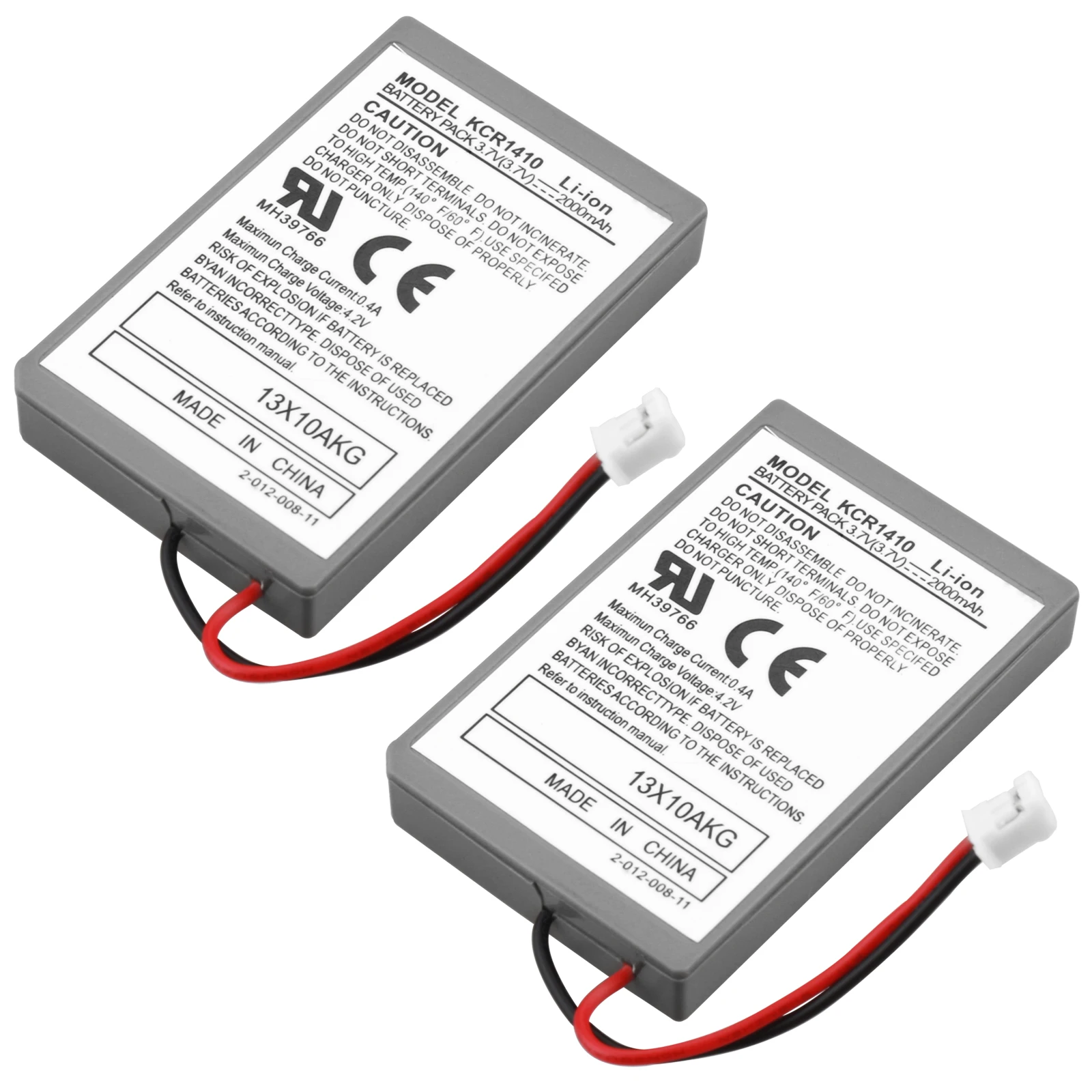 2 PCS Battery Pack Replacement for Sony PS4 Bluetooth Wireless Dual Shock Controller First Generation CUH-ZCT1E CUH-ZCT1U