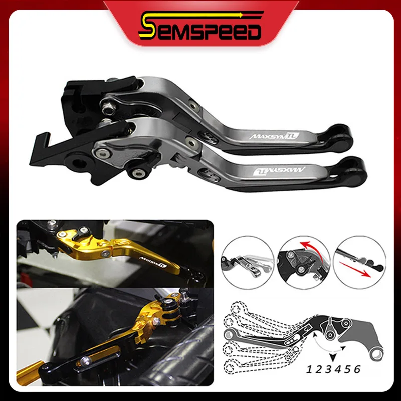 

Для SYM MAXSYM TL 500 2020 SEMSPEED CNC регулируемые Складные Выдвижные ручки сцепления мотоцикла и тормозные рычаги