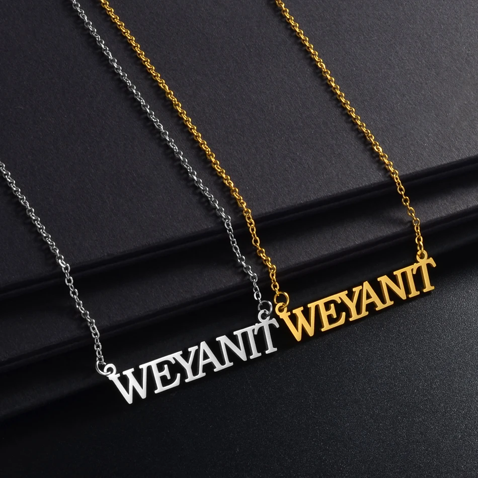 Anniyo Ethiopia Tigray Region Woyane & Weyanit Pendant Necklaces Stainless Steel African Jewelry for Women Girls #256121