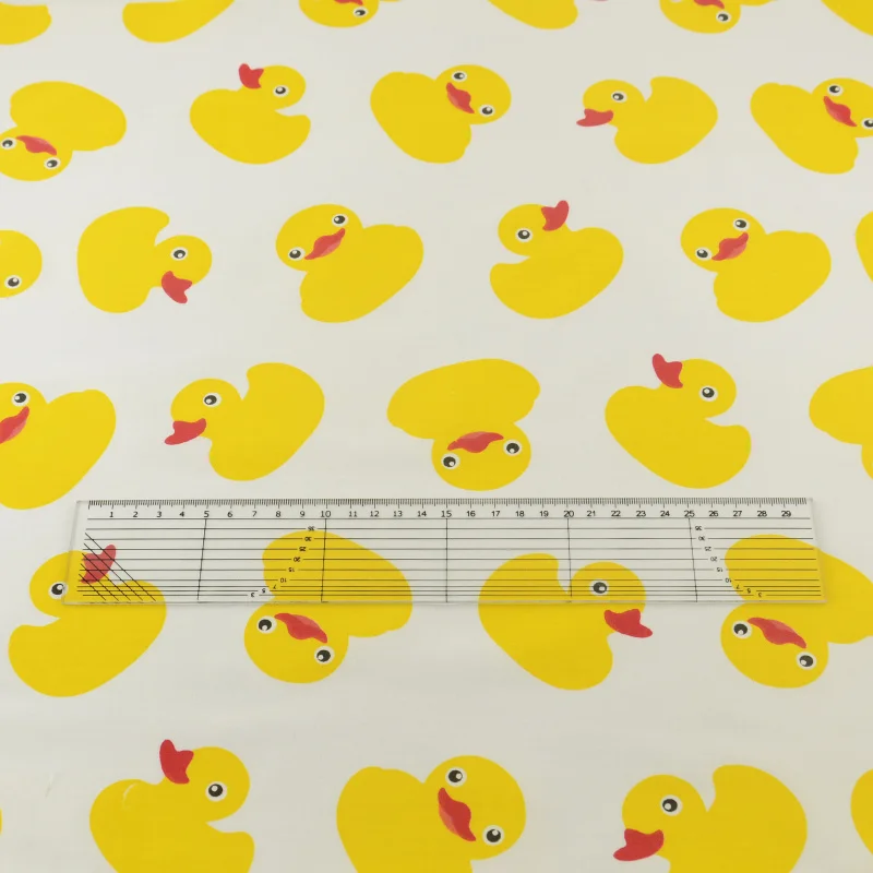 Booksew Lovely Little Yellow Ducks Designs Quilting Patchwork Twill Textile Sewing Crafts 100% Cotton Fabric Bedding Tela