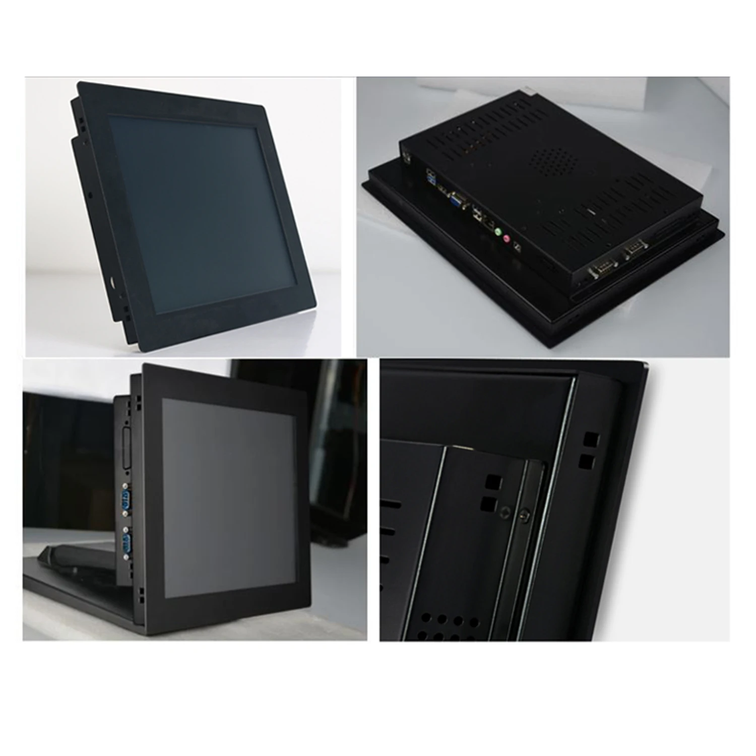 15 17 19 Inch Buckle Embedded Industrial Computer All-in-one PC Panel with Resistive Touch Screen Built-in WiFi for Win10 Pro