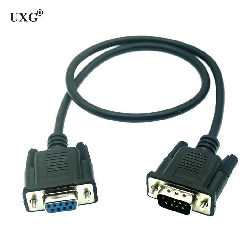 Serial RS232 9-Pin Male & Female To Female DB9 9-Pin PC Converter Extension Transfer Cable 0.5m-5m Extending Wire For Computer