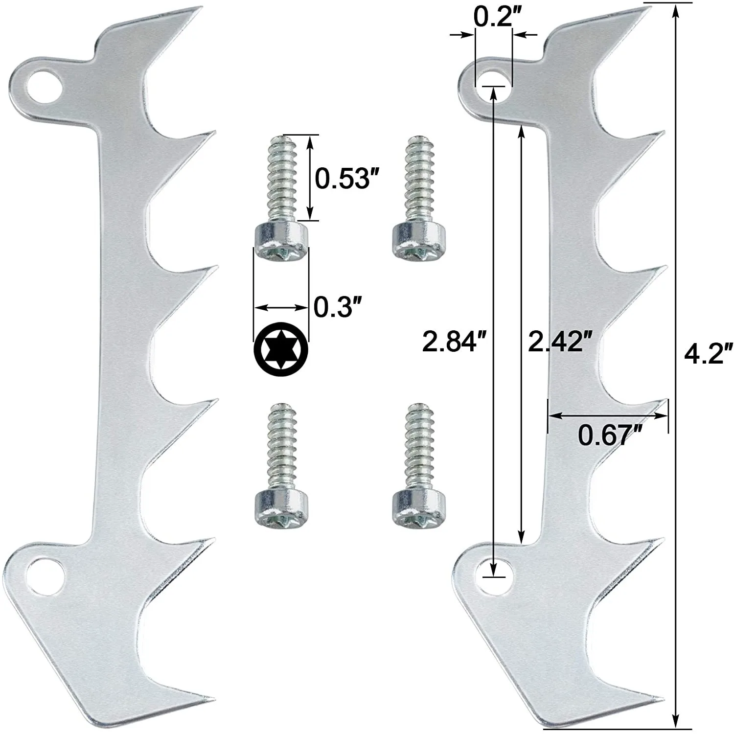 2Pcs Bumper Spike Felling Dog & Screw for Stihl MS170 MS180 MS200 MS201 MS210 MS230 MS250 MS171 MS181 MS211 017 018 020 Chainsaw