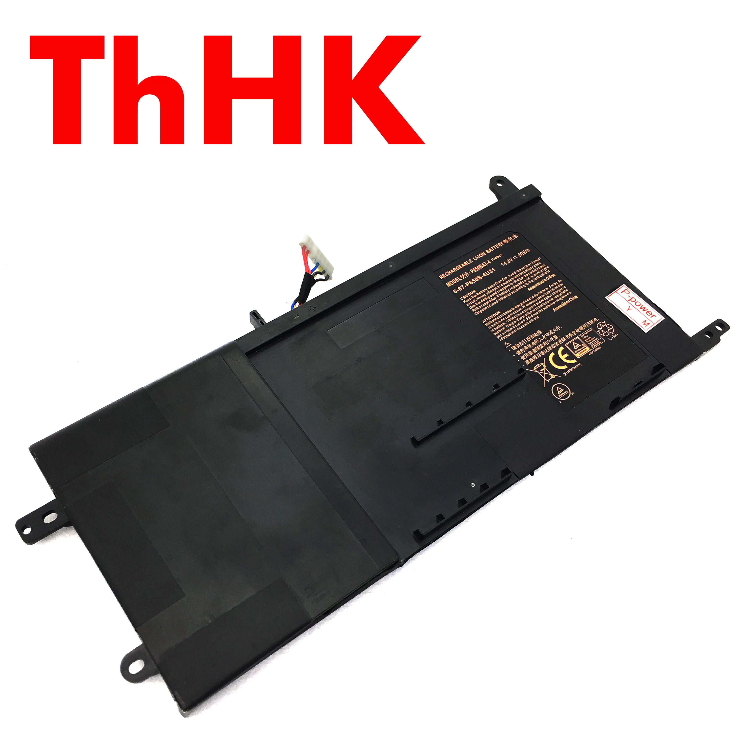 Genuine Original P650BAT-4 6-87-P650S-4U31 Laptop Battery For Clevo P650 P651 P655 P671 RA P670-RG SAGER NP8650 NP8651 NP8652
