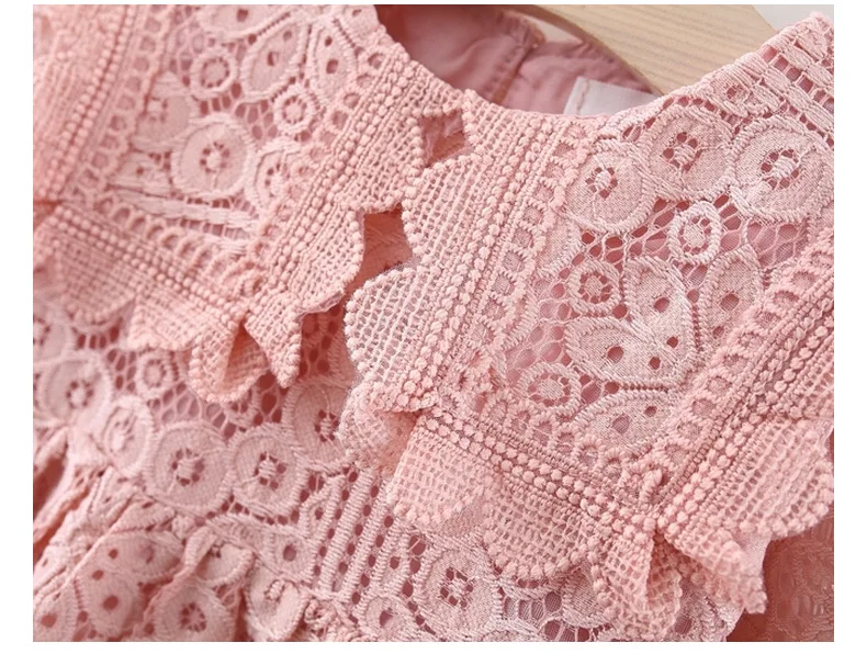 Msnynieco Newborn Baby Girls Clothes Casual Long Sleeve Lace Dress for Baby Girl Clothing 1st Birthday Princess Party Dresses