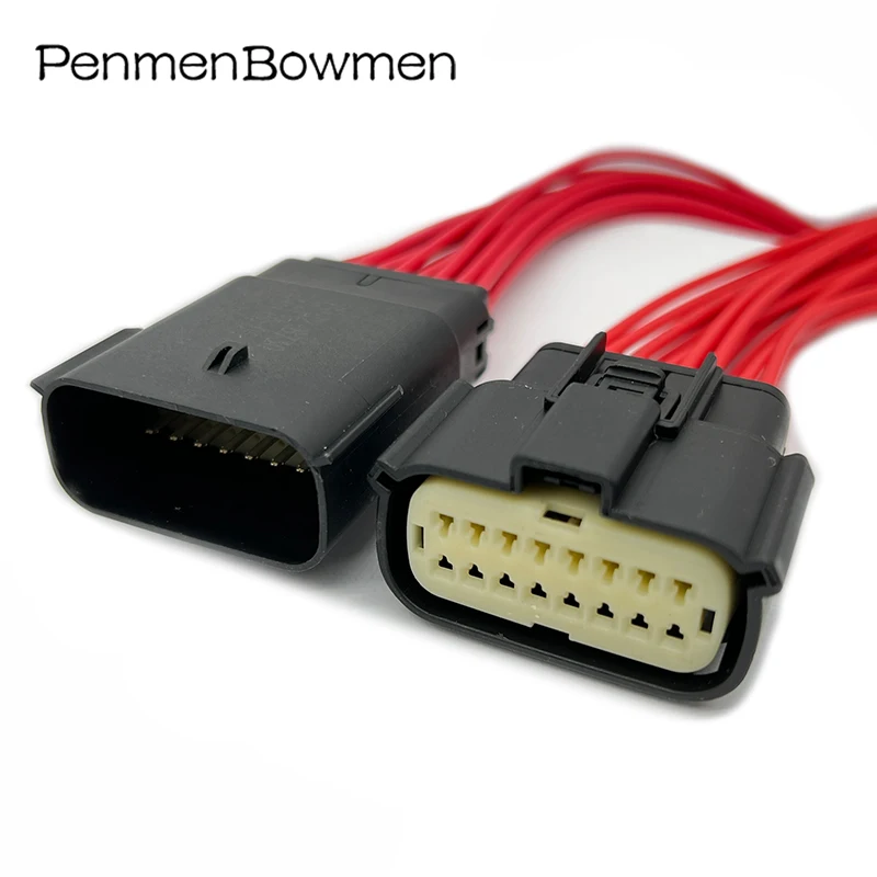 16Pin Auto Headlight Plug Waterproof Female Male Electronic Connector Wiring Harness For Ford Mondeo 33472-1601 33482-1601