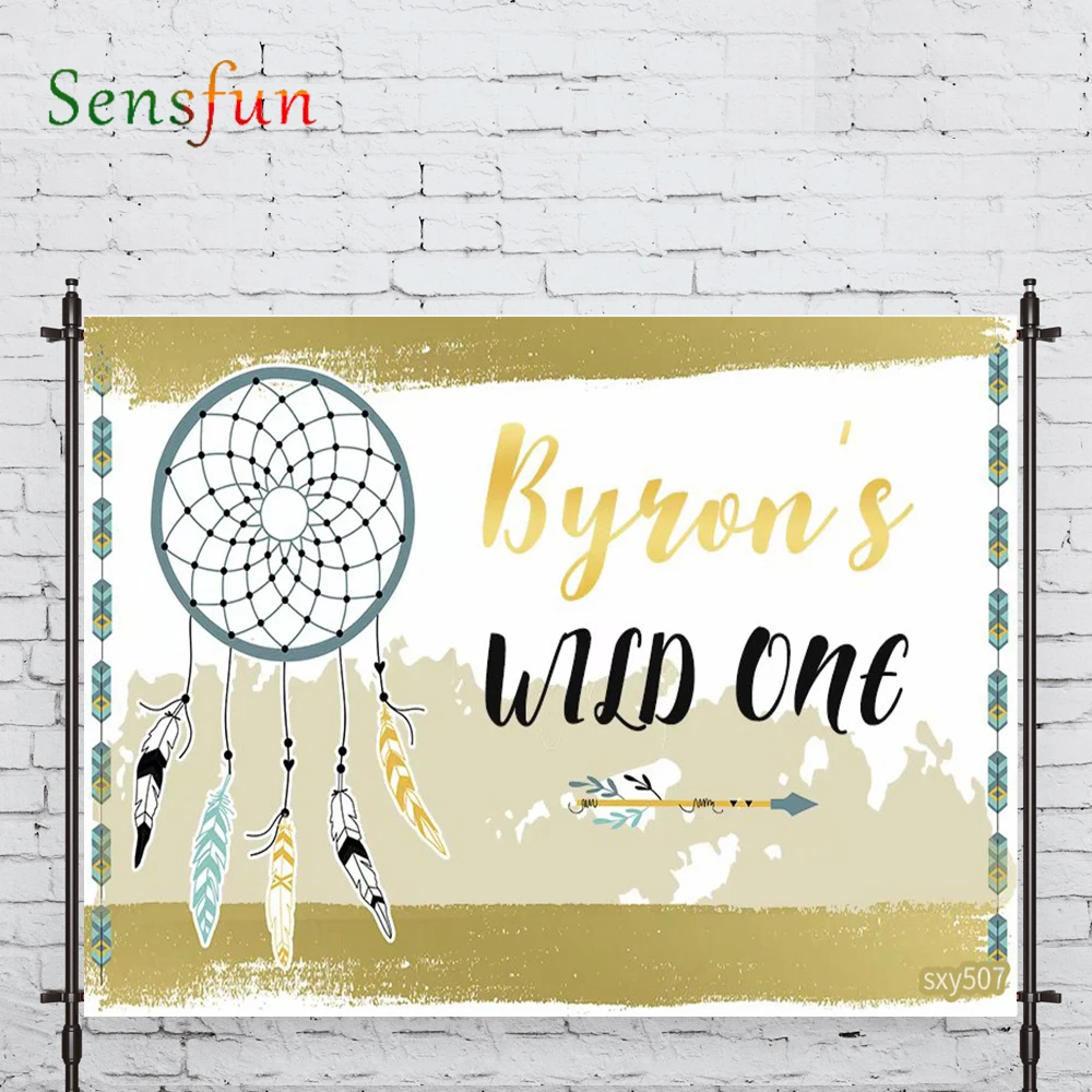 LEVOO Photographic Background Wild One Birthday Boy Birthday Background Photobooth Photo Studio Fabric Shoot