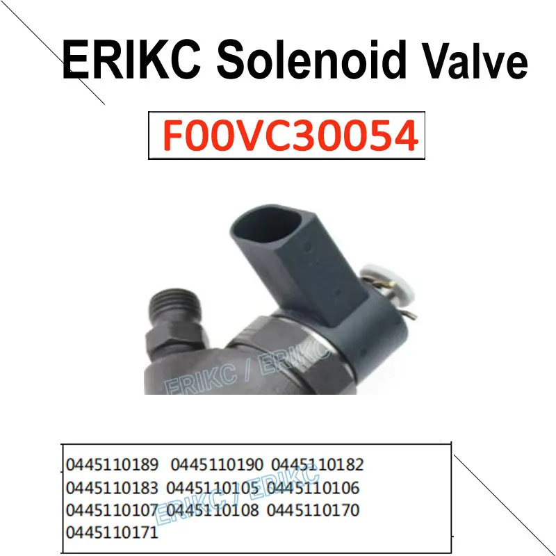 Diesel Solenoid Valve F 00V C30 054 Common Rail Parts Fuel Injector Control  F00VC30054 For Bosch 0445110189 0445110190