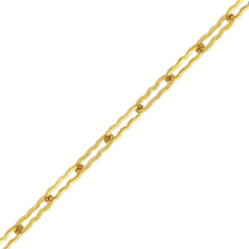 Real 14K Gold Filled Krinkle Chain 1.4MM Chain Necklace Gold jewelry Minimalist Gold Filled Chain DIY Jewelry