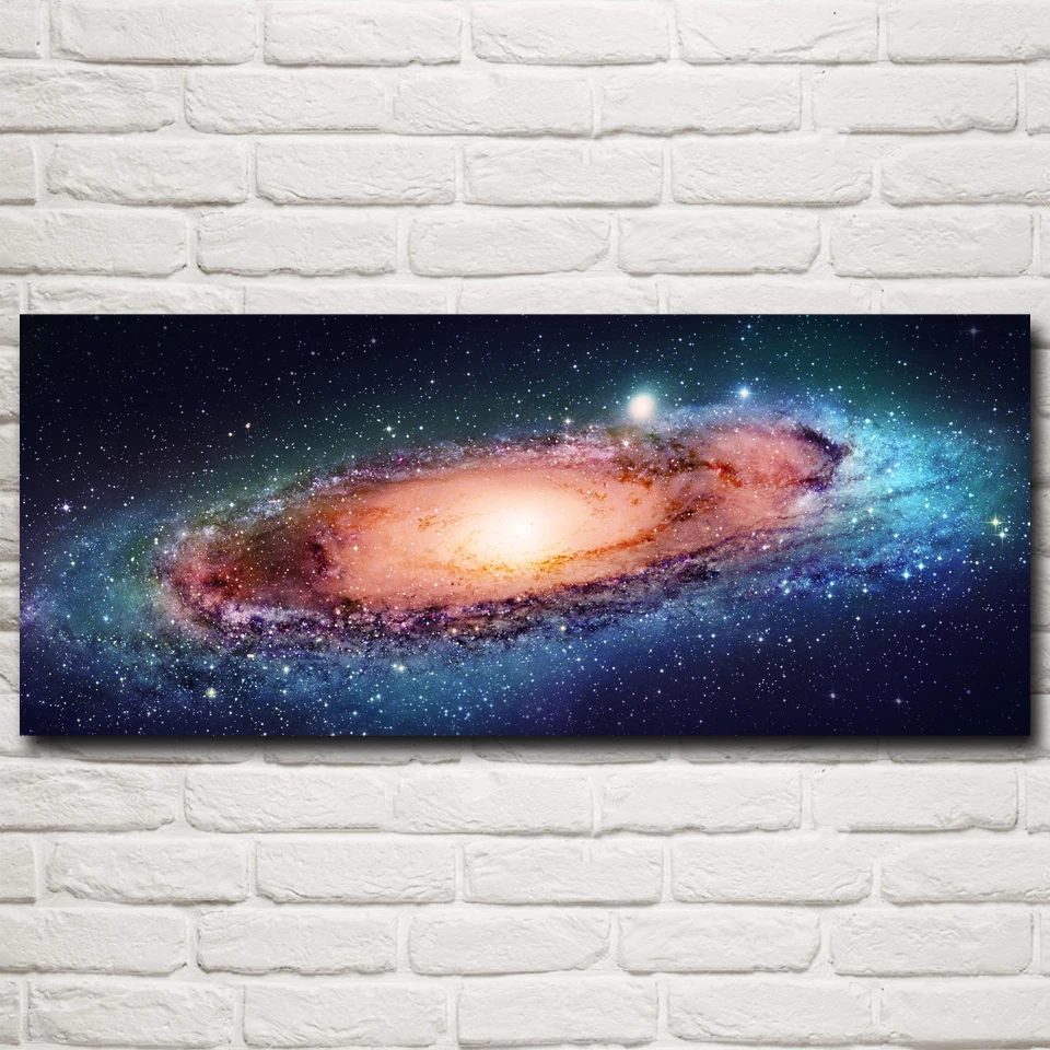 Ultrawide Space Stars Galaxy Paintings Wall Decor Art Silk Posters and Prints Living Room Home Decoration Pictures Bedroom