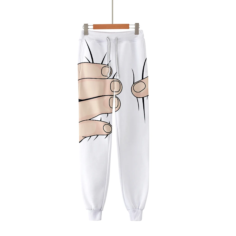 3d Jogger Harem Pant Funny Big Finger Costume Men Women Long Loose Trousers 3D Fitness Pants Sweatpants Streetwear Plus Size 4XL