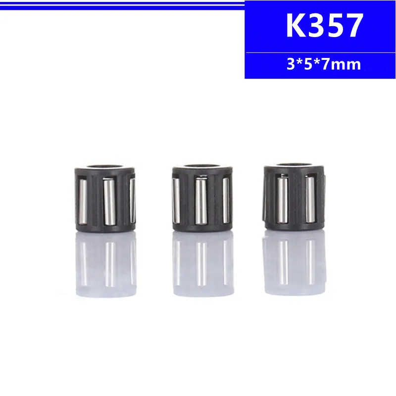 

100pcs/500pcs K357 3*5*7mm K3*5*7TN radial needle roller cage assemblies 3x5x7 mm needle roller bearing