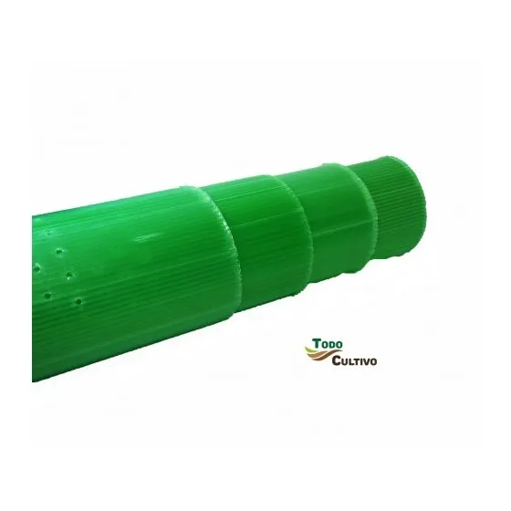 80 cm drilled and beveled tree or plant protective tube. High, ideal protection against attacks by large game animals: roe deer, deer, wild boar or domestic farm animals