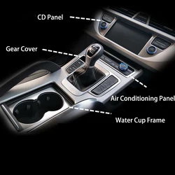 4pcs For Geely Atlas Emgrand NL-3 Proton X70 2016-2020 Car Middle control Air Conditioning CD Panel Gear Cover Water Cup Frame