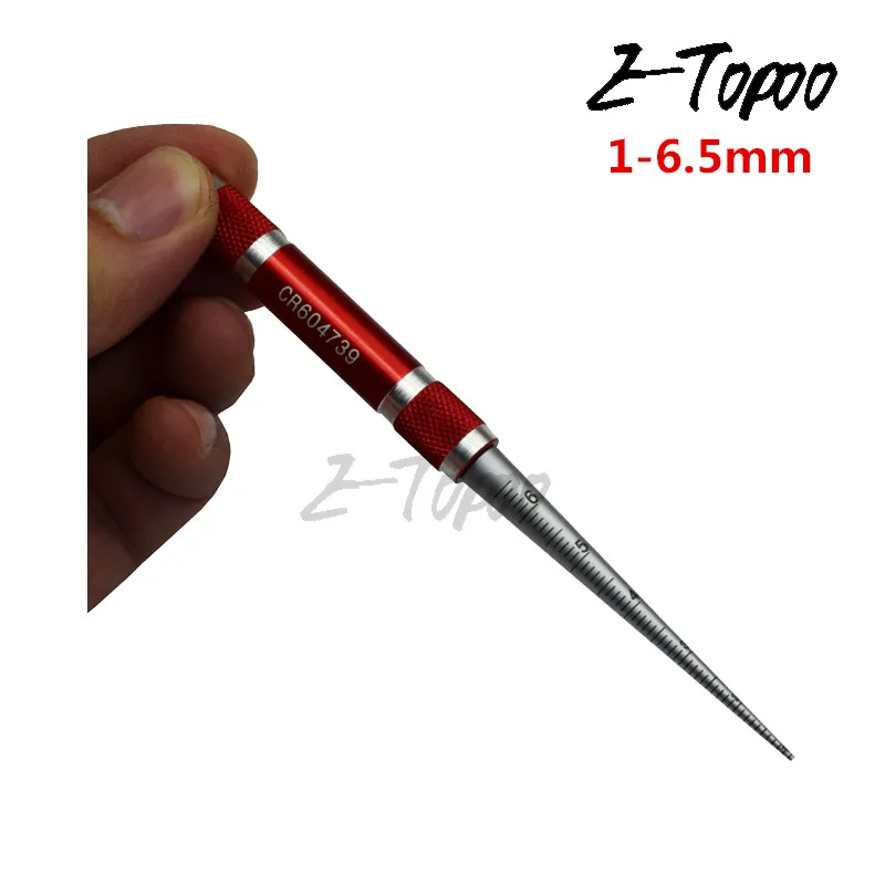 Conical feeler gauge taper cone cylinder gauge 1-6.5mm 3-15mm 15-30mm 30-45mm  for measuring hole size diameter taper gauge