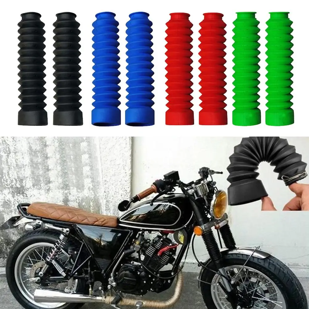 

2Pcs Motorcycle Gaiter Front Fork Boot Cover Shock Dust Guard for GS125 Durable Easy to Install