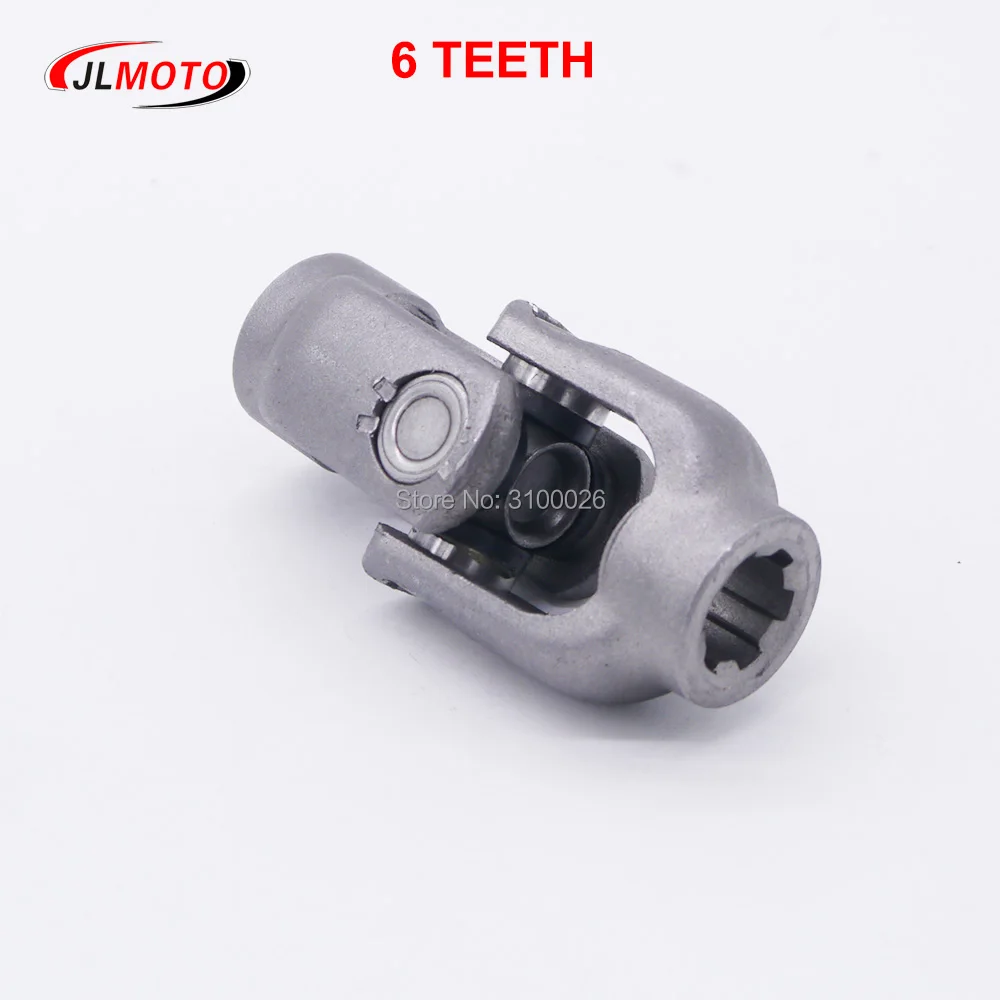 6T 17mm Double D Phosphating Universal Steering Ball U Joint For ATV UTV Go Golf Cart Buggy Utility Terrain Vehicle Gear Rack