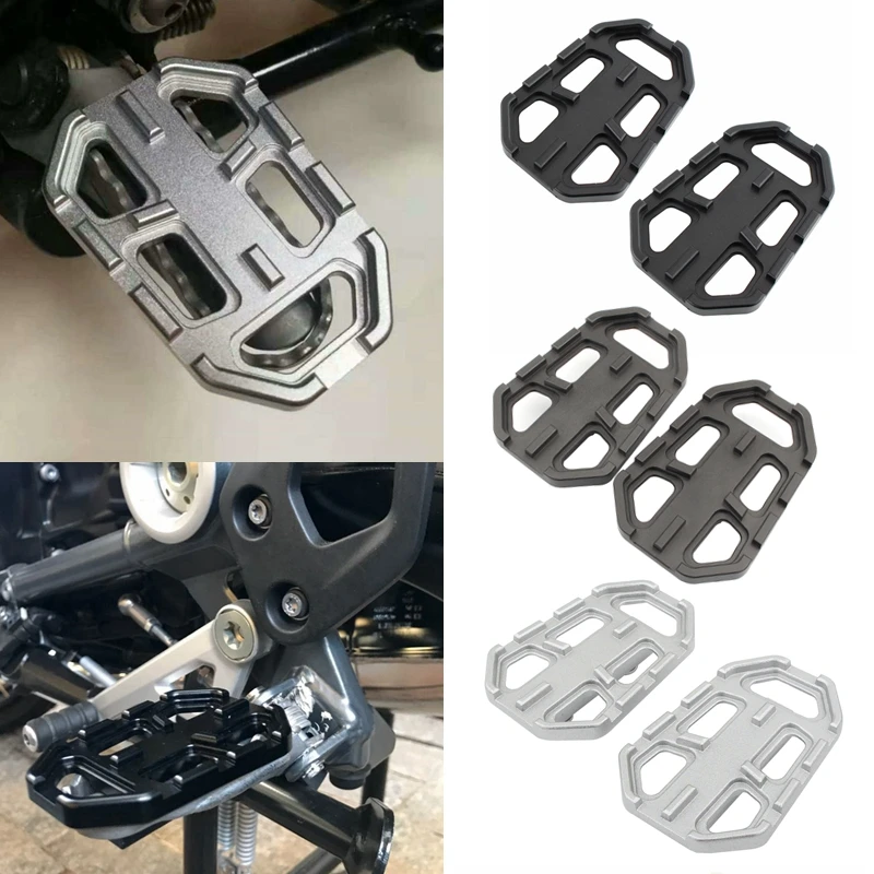 CNC Billet Wide Foot Pegs Pedals Rest Footpegs for BMW F750GS F850GS G310GS R1200GS S1000XR R Nine T Scrambler R nine T Urban/GS