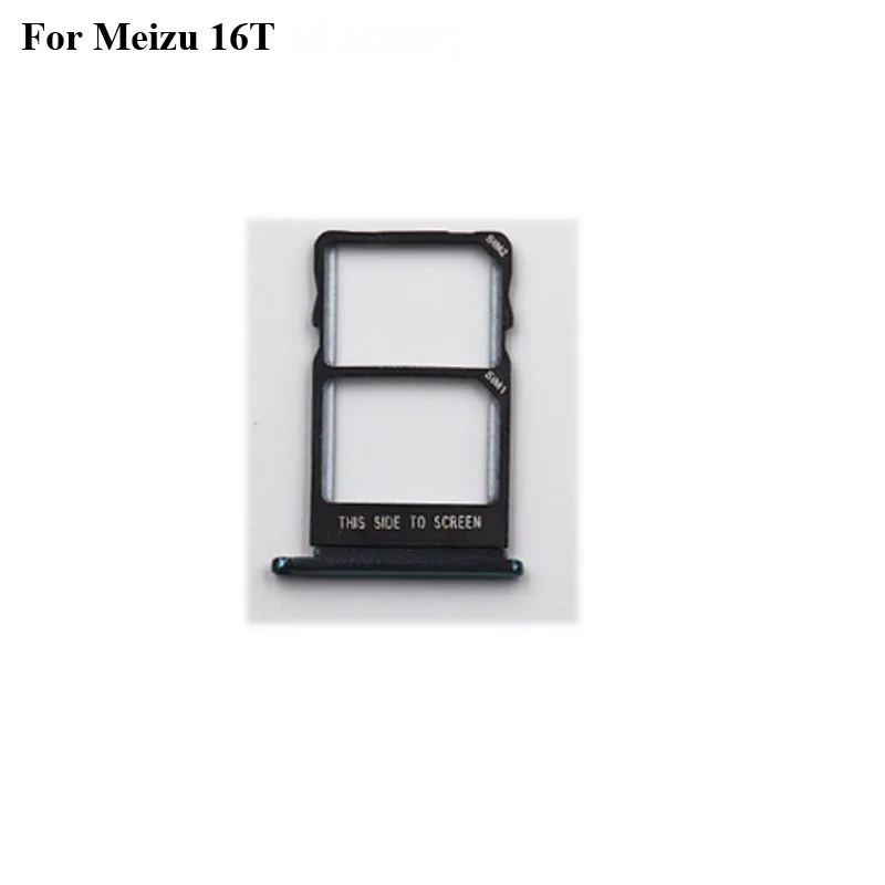 For Meizu 16T New Tested Sim Card Holder Tray Card Slot For Meizu 16 T Sim Card Holder Replacement Parts Meizu16t