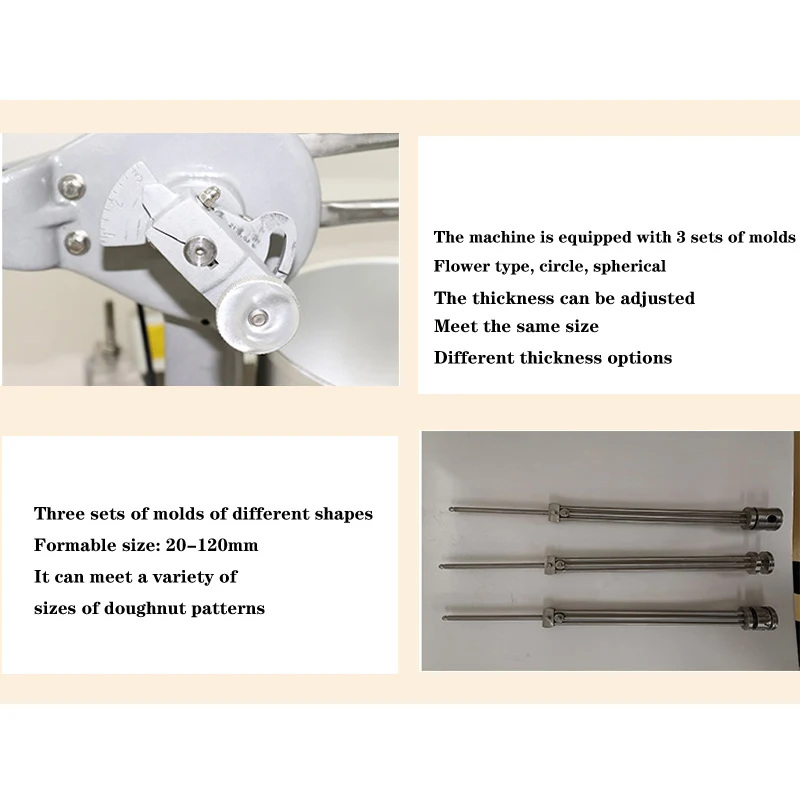 ماكينة صنع الكعك الأوتوماتيكية التجارية الشهيرة/صانع دونات صغيرة/ماكينة صنع الدونات 9 لتر للبيع