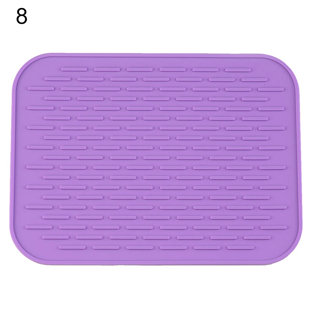 Hot ! Kitchen Silicone Heat Resistant Table Mat Non-slip Pot Pan Holder Pad Cushion Protect Table Tool  Heat Resistant Table images - 6