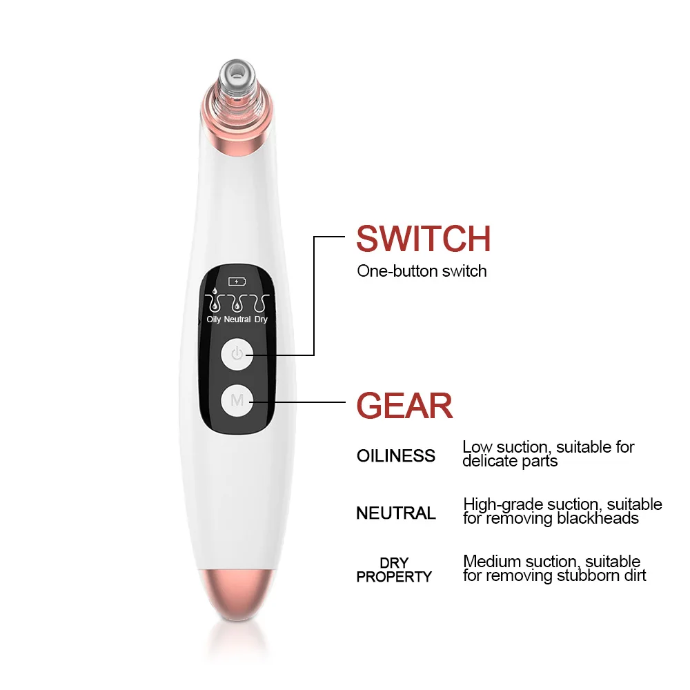 Electric Facial Pore Cleaner Exfoliator Face Blackhead Remover Acne Vacuum Cleansing Suction Machin Nano Sprayer Steamer WA 130