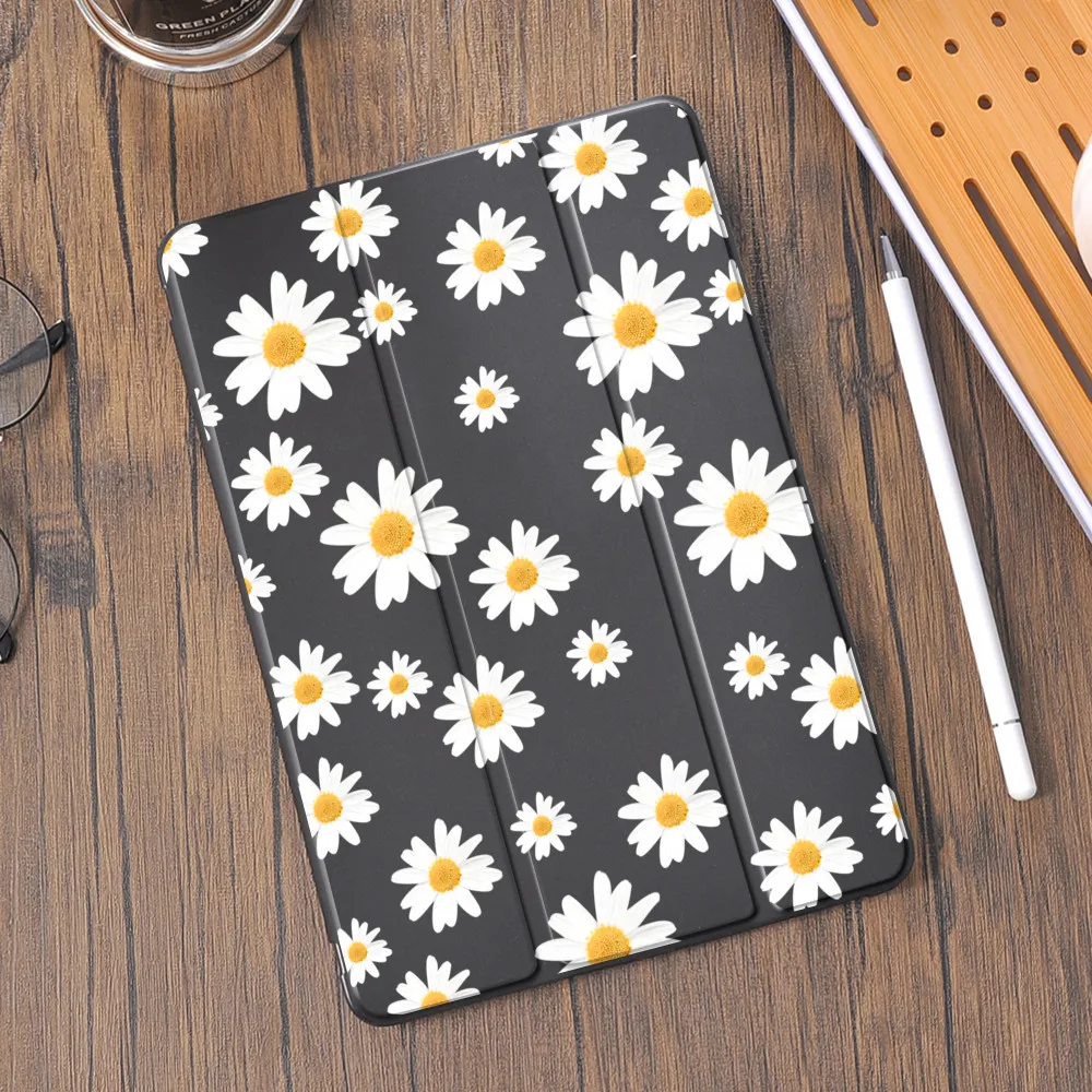 

Daisy For 10.9 inch Air 4 iPad Case 10.2 inch 8th Generation 7th Silicone Cover For 11 inch Pro 2020 Mini 4 5 With pen slot Case