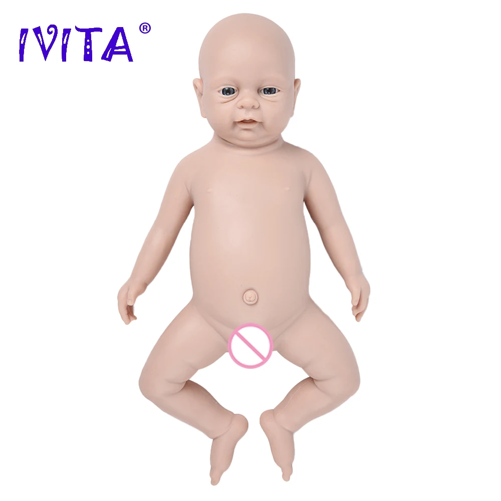 

IVITA WG1502 46 см (18 дюймов) 3500 г Мягкая силиконовая кукла для новорожденных, неокрашенные незавершенные мягкие куклы, набор для самостоятельного изготовления пустых игрушек, подарок