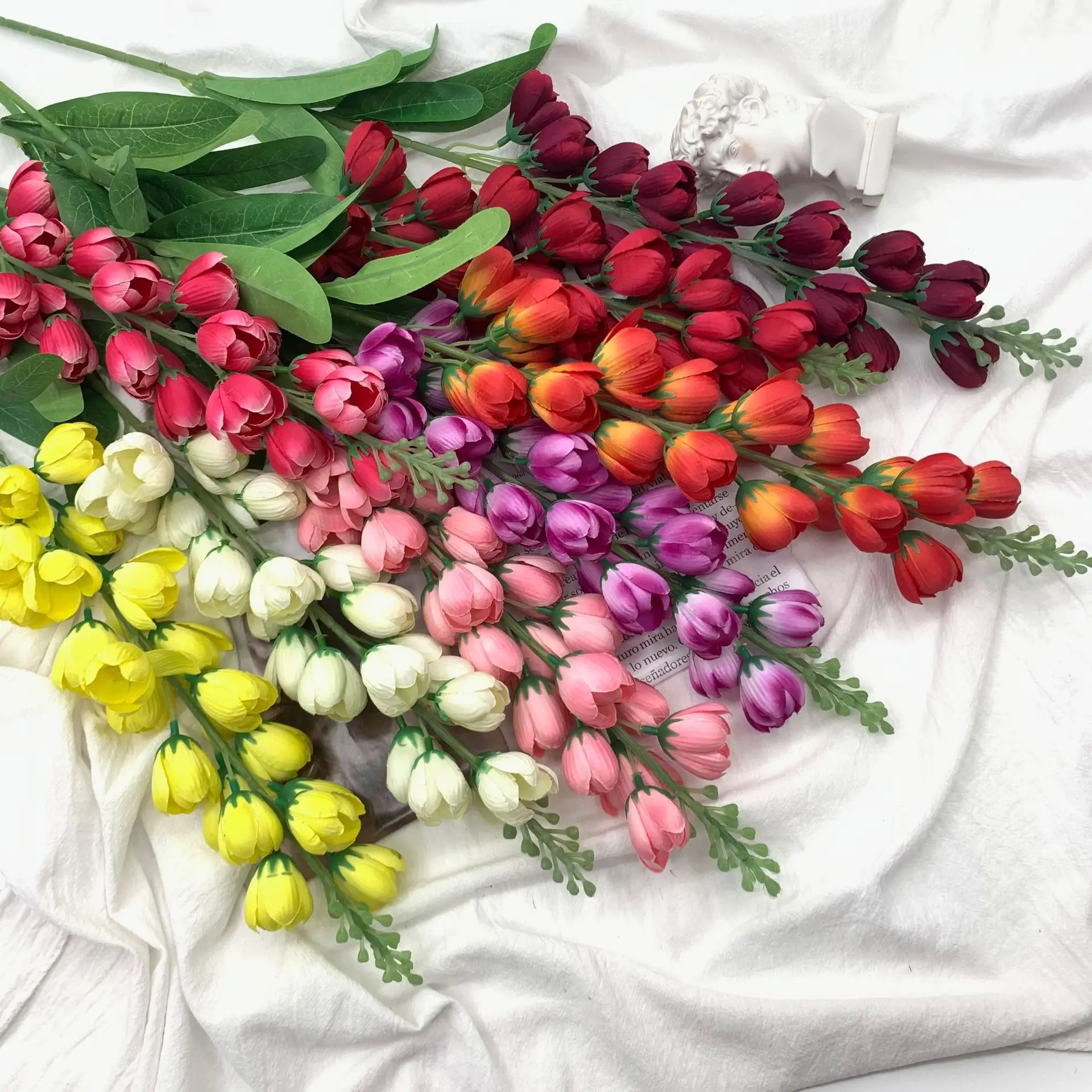

Lily Of The Valley Artificial Flowers Bouquet Fake Flower High Quality For Crafting Wedding Home Decoration Accessories